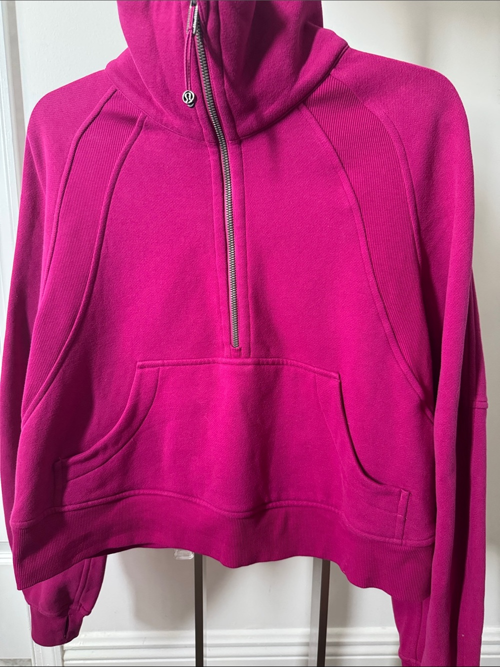 lululemon athletica Women's Half-Zip Fleece Pullover - Fuchsia - Picture 3 of 5